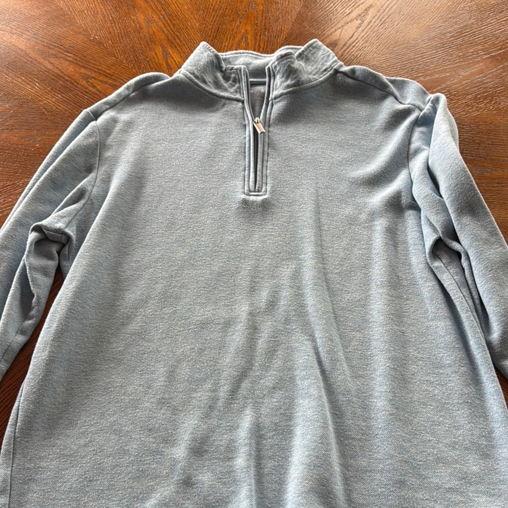 Men's Blue Quarter-Zip Sweater